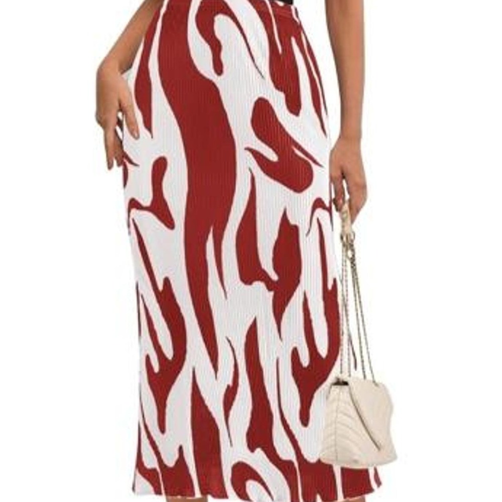 PRETTYGARDEN Women's 2026 Summer High Waist Graphic Print A Line Long Skirt